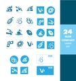 company logo icon set vector image vector image