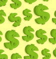 dollar sign pattern seamless abstract background vector image