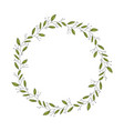 retro greenery wreath in watercolor style vintage vector image vector image