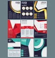 editable brochure business flyers ads in magazine vector image vector image
