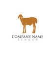 goat logo template icon vector image vector image