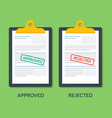 set of documents on the clipboard printing vector image