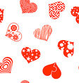 set of hearts stock vector image