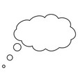 bubble think dream icon cloud hot air balloon vector image vector image