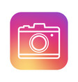camera icon in trendy style on white background vector image