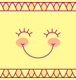 tableware template cute sun vector image