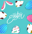 happy easter background vector image vector image
