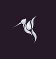 hummingbird logo vector image vector image