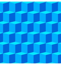 Isometric cubes seamlessly repeatable pattern 3d Vector Image
