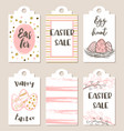 easter tags for holiday sale vector image vector image