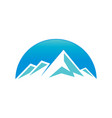 mountain logo vector image
