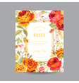 vintage floral frame - for invitation wedding vector image vector image