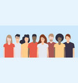 young people different nationalities and races vector image