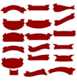 ribbon banners collection vector image