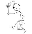 cartoon angry man or businessman carrying vector image