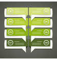 modern infographics options banner vector image
