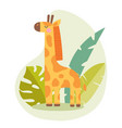 safari giraffe icon vector image vector image