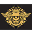skull tattoo vector image