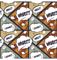 abstract seamless pattern of pop art with bubbles vector image vector image