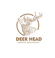 deer head design vector image vector image