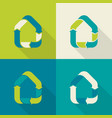 eco house vector image vector image