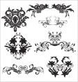 floral elements vector image