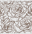 seamless pattern with flowers roses floral vector image