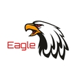 bald eagle crying emblem vector image