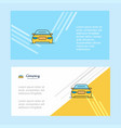 car abstract corporate business banner template vector image