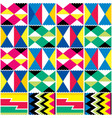 kente tribal seamless textile pattern vector image