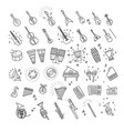 outline flat icons vector image vector image