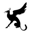 silhouette griffon icon vector image