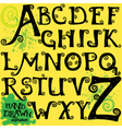 curled abc vector image vector image