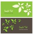 floral card background vector image vector image