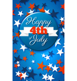 happy 4th of july card national american holiday vector image