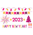 new year 2023 banners set vector image