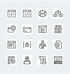 C programming language with script sample Vector Image