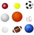 sports balls2 vector image