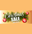 christmas sale best offer lettering vector image vector image