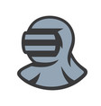 japanese kendo helmet sign vector image vector image