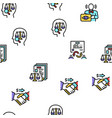 law justice dictionary collection icons set vector image