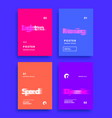 modern abstract covers set motion blur text vector image vector image