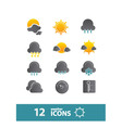 weather icons vector image