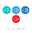 icon volume sound showing mute vector image vector image