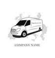 logo for transport company car icon vector image