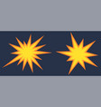 flames after detonation blow-up and explosion vector image