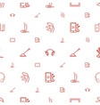 gadget icons pattern seamless white background vector image vector image