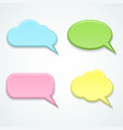 speech bubbles set vector image