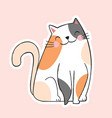 cute cat icon vector image vector image