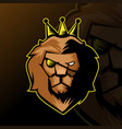 lion esports logo for your team game squad game vector image
